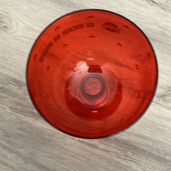 Ohio State Buckeyes OSU Logo Go Bucks! Red Plastic Oversized Stemmed Cup - Picture 3 of 8